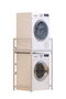Hanah Home C7 Armario para Lavadora, Blanco, 70x116x60 cm, Diseño Moderno y Duradero para Lavadero